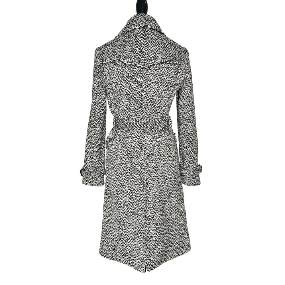 Banana Republic | Women | Vtg Tweed Herringbone Wool Blend Trench Coat | Small - Picture 3 of 16